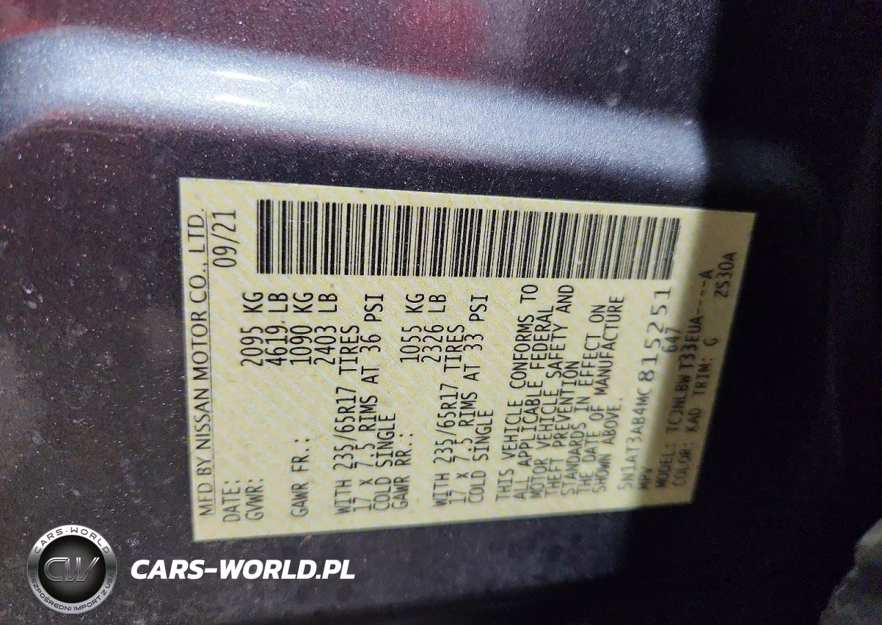 2021 Nissan Rogue S VIN:5N1AT3AB4MC815251 - 13