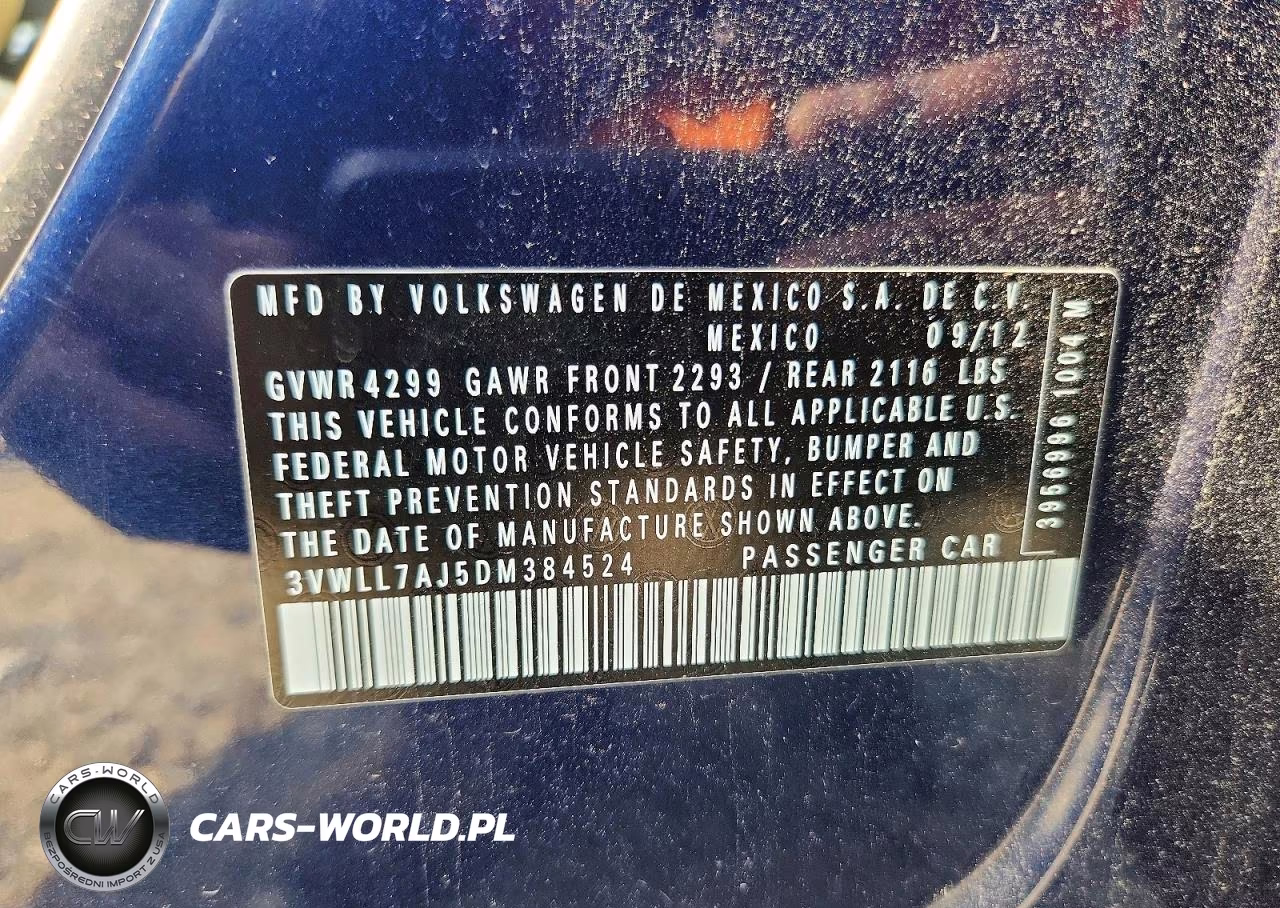 2013 Volkswagen Jetta Tdi VIN:3VWLL7AJ5DM384524 - 12