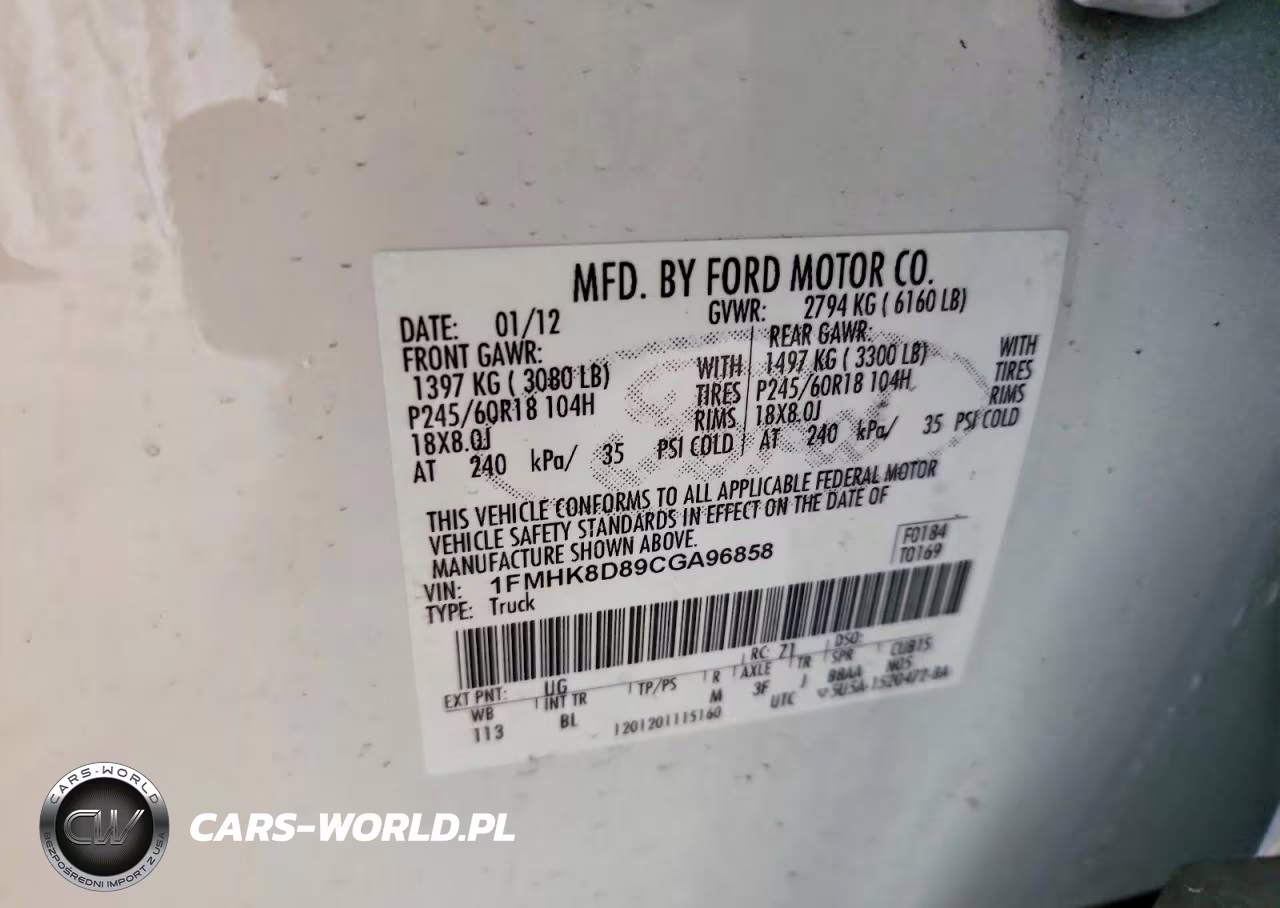 2012 Ford Explorer Xlt VIN:1FMHK8D89CGA96858 - 13