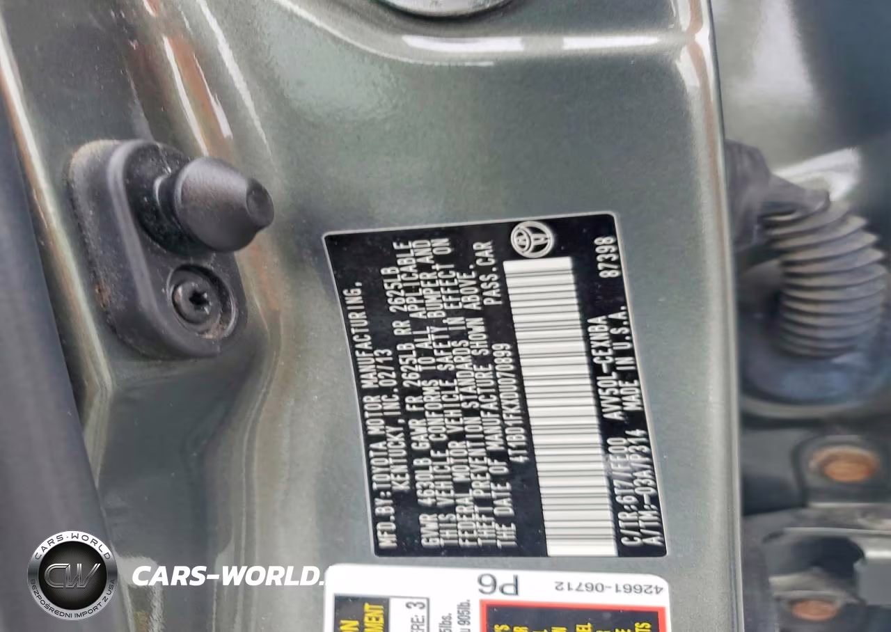 2013 Toyota Camry Hybrid Le VIN:4T1BD1FKXDU070899 - 12