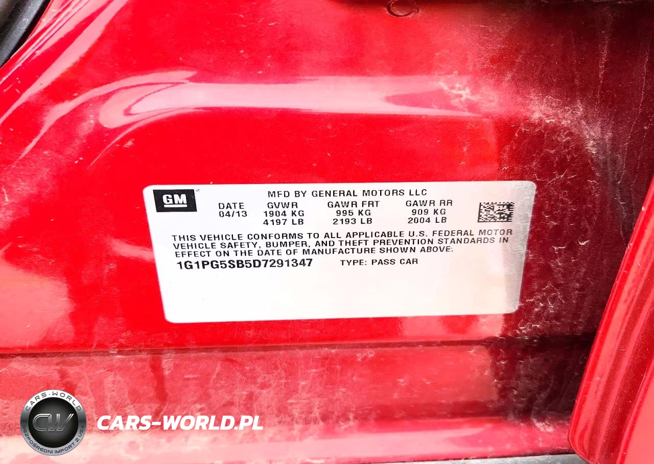 2013 Chevrolet Cruze Ltz VIN:1G1PG5SB5D7291347 - 12