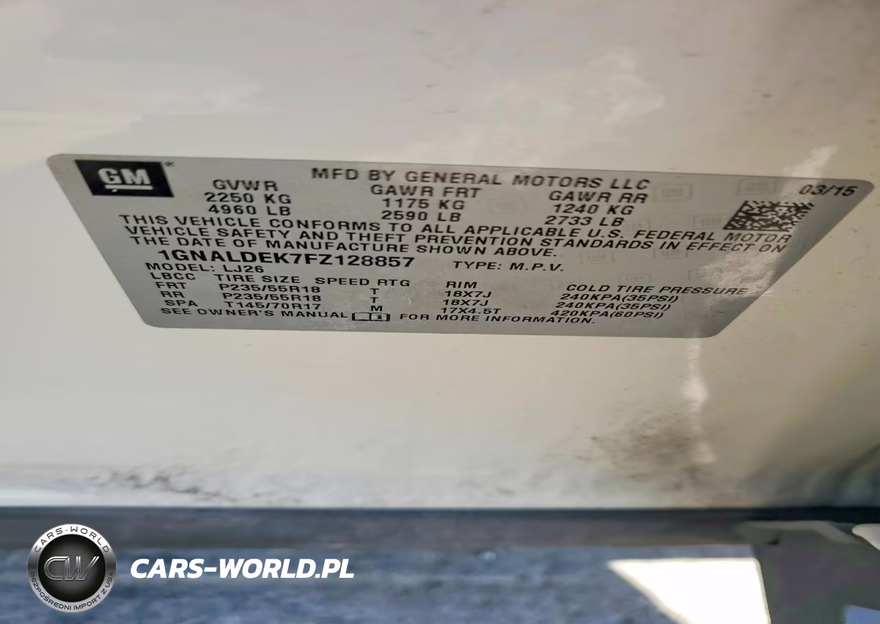 2015 Chevrolet Equinox Ltz VIN:1GNALDEK7FZ128857 - 13