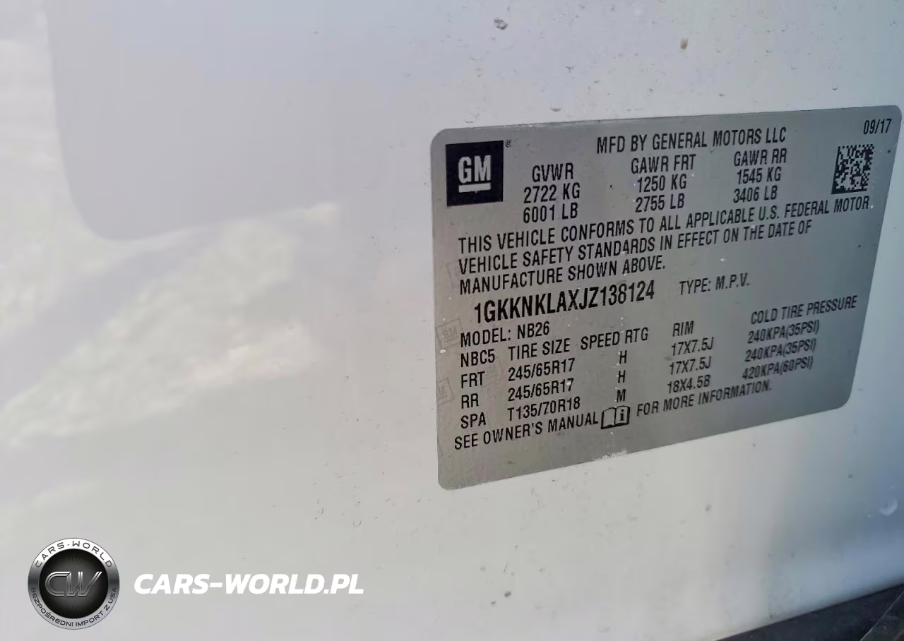 2018 GMC Acadia Sle VIN:1GKKNKLAXJZ138124 - 13