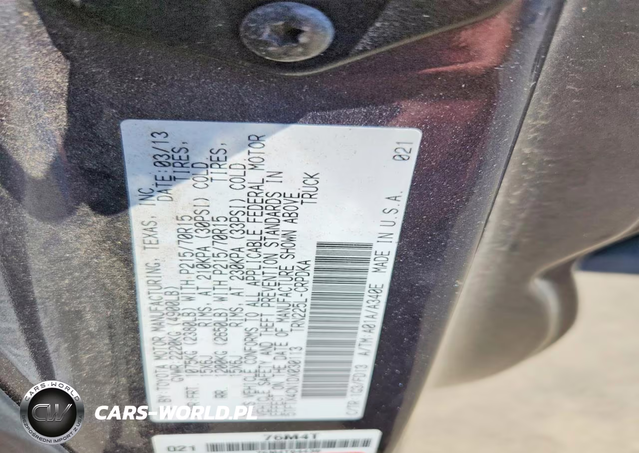 2013 Toyota Tacoma Access Cab VIN:5TFTX4CN1DX030113 - 13