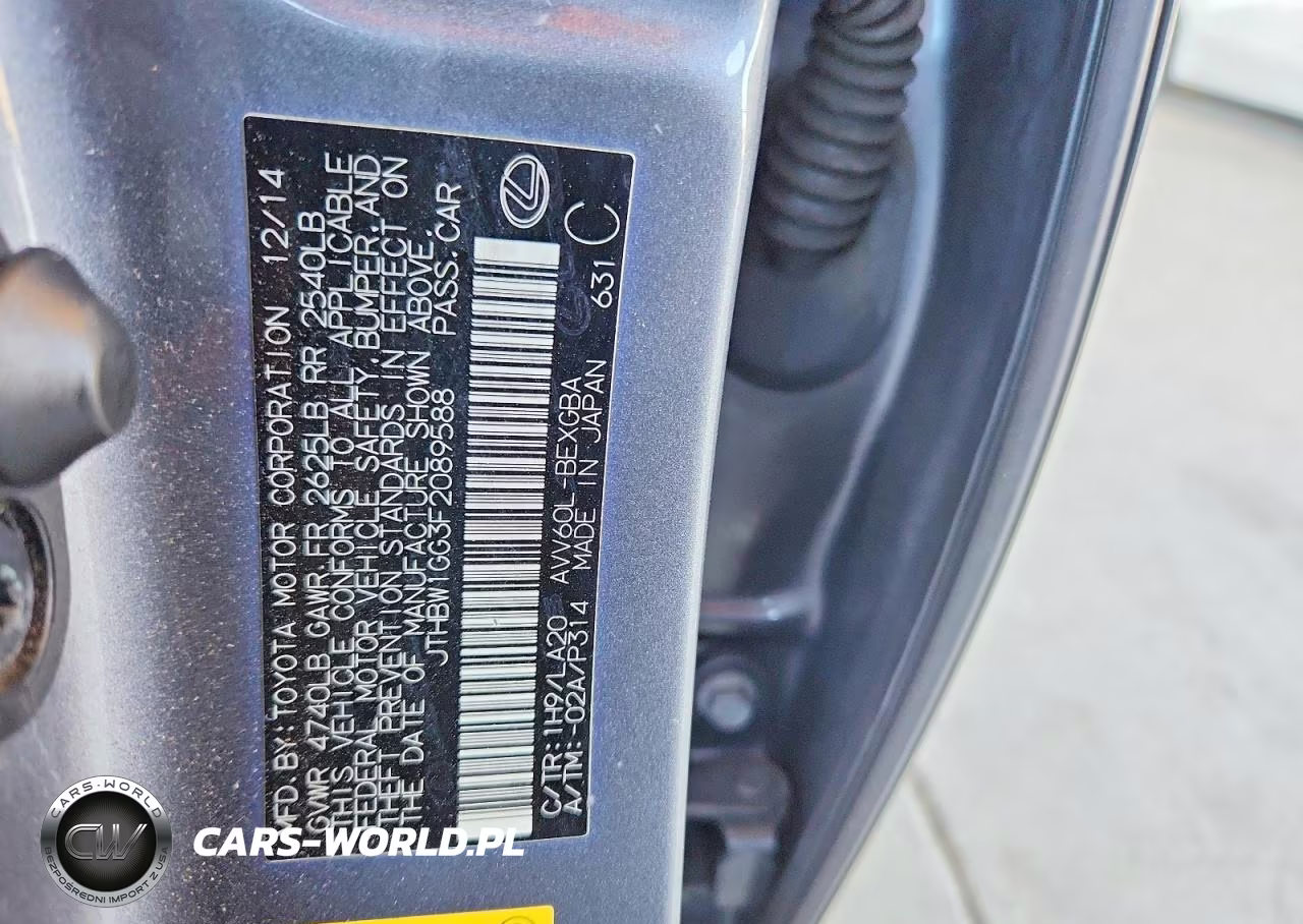 2015 Lexus Es 300H VIN:JTHBW1GG3F2089588 - 13