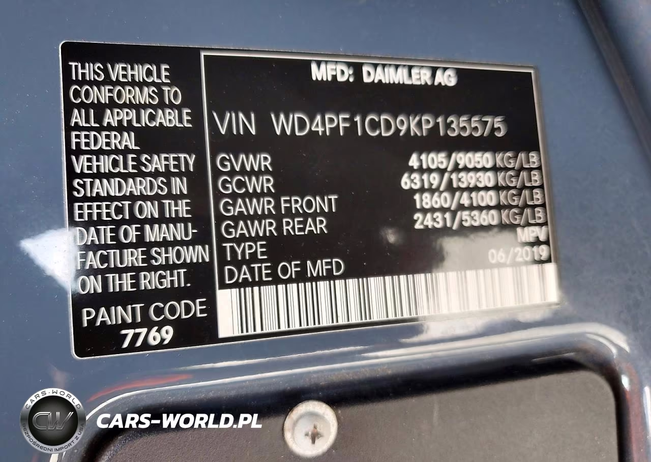 2019 Mercedes-Benz Sprinter 2500-3500 Delivery Van VIN:WD4PF1CD9KP135575 - 13