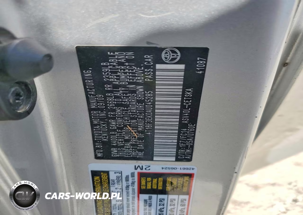 2010 Toyota Camry Se VIN:4T1BF3EK0AU045285 - 12