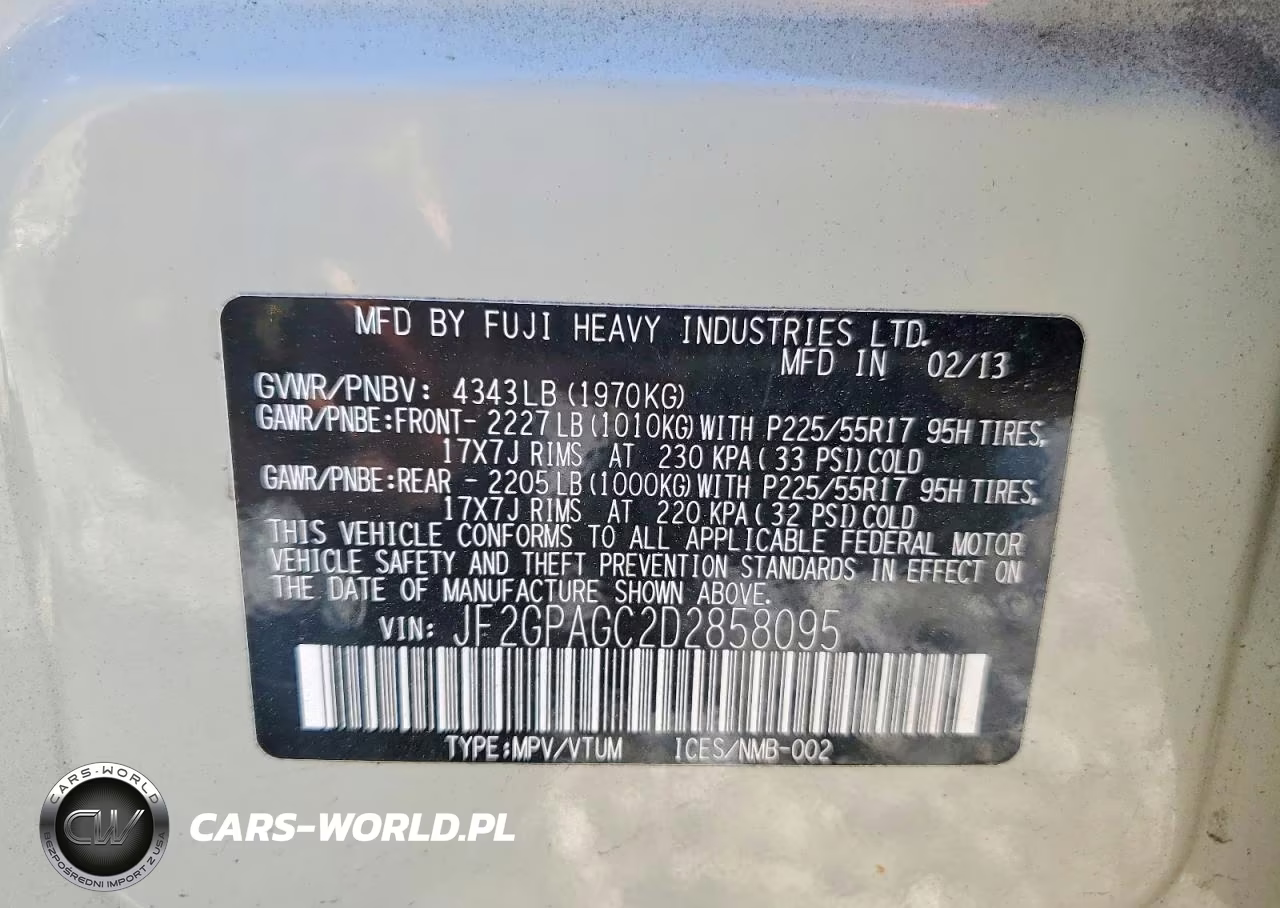 2013 Subaru Xv Crosstrek 2.0 Limited VIN:JF2GPAGC2D2858095 - 12