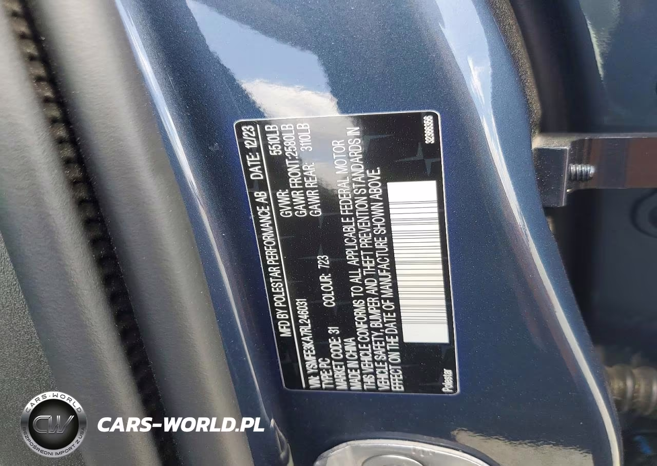 2024 Polestar 2 VIN:YSMFE3KA7RL246031 - 12
