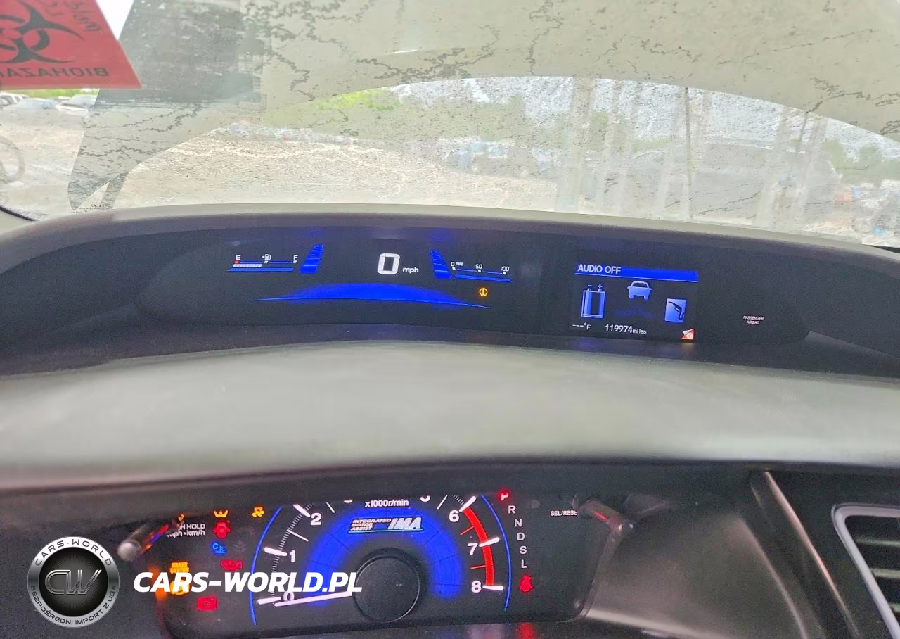 2013 Honda Civic Hybrid VIN:19XFB4F23DE000236 - 9