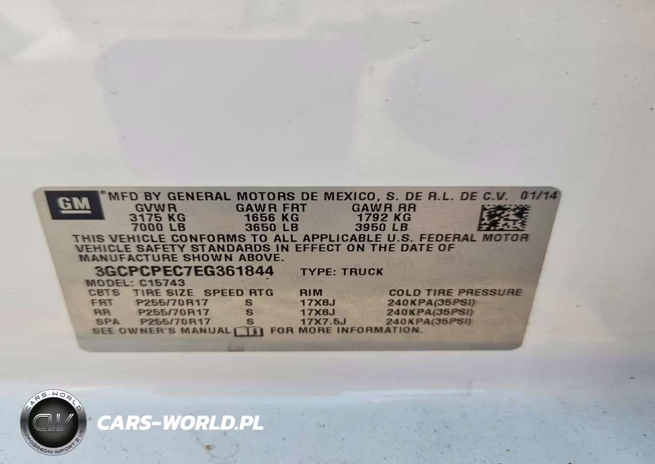 2014 Chevrolet 1500 VIN:3GCPCPEC7EG361844 - 12