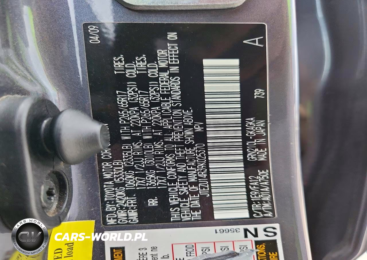 2009 Toyota 4Runner Sr5 VIN:JTEZU14R39K025370 - 14