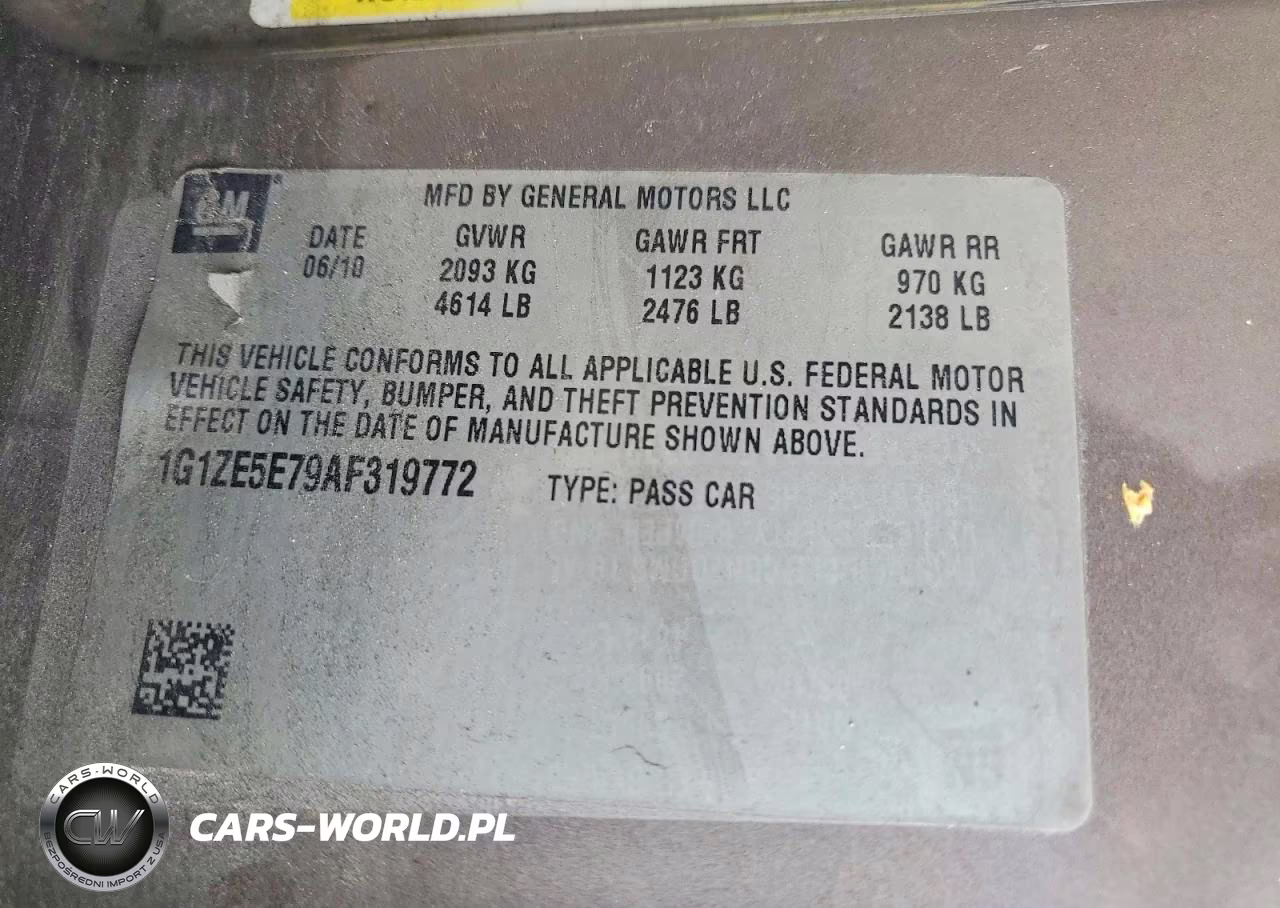 2010 Chevrolet Malibu Ltz VIN:1G1ZE5E79AF319772 - 12