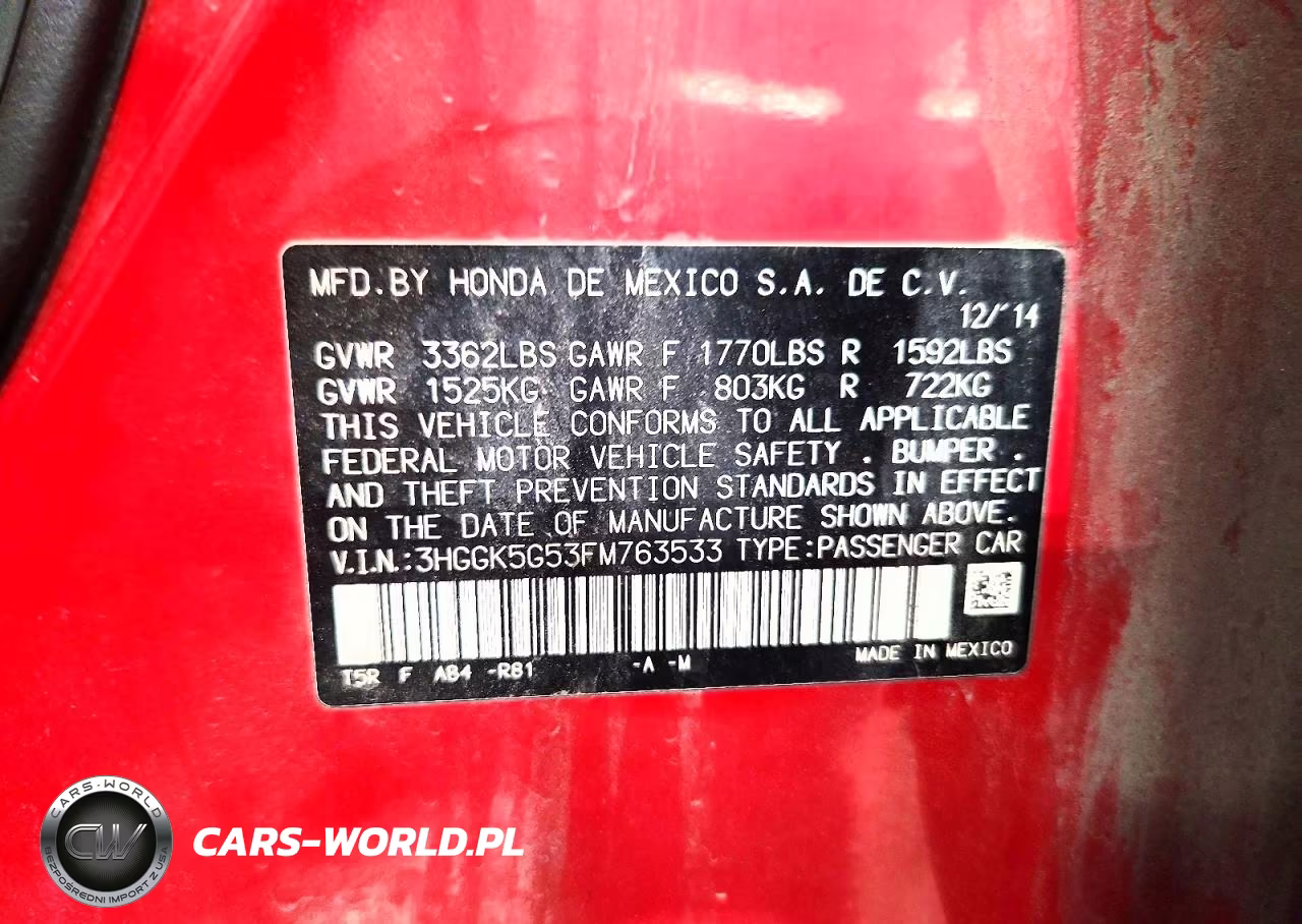 2015 Honda Fit Lx VIN:3HGGK5G53FM763533 - 12