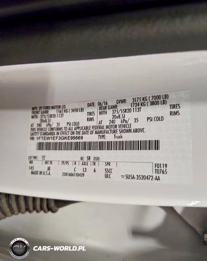 2016 Ford F150 Supercrew VIN:1FTEW1EF3GKE95669 - 12