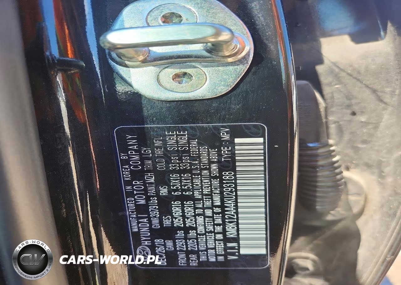 2019 Hyundai Kona Se VIN:KM8K12AA4KU293188 - 12