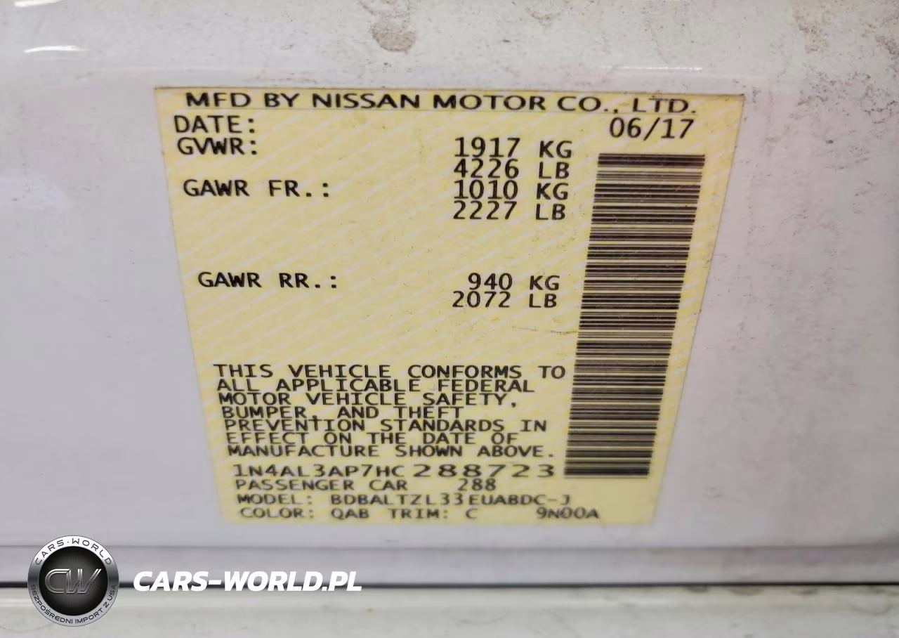 2017 Nissan Altima 2.5 Sl VIN:1N4AL3AP7HC288723 - 12