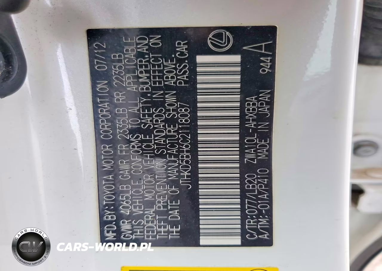 2012 Lexus Ct 200 VIN:JTHKD5BH6C2118087 - 12