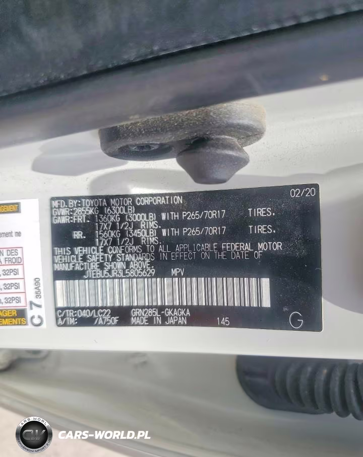 2020 Toyota 4Runner Trd Off-Road Premium VIN:JTEBU5JR3L5805629 - 13