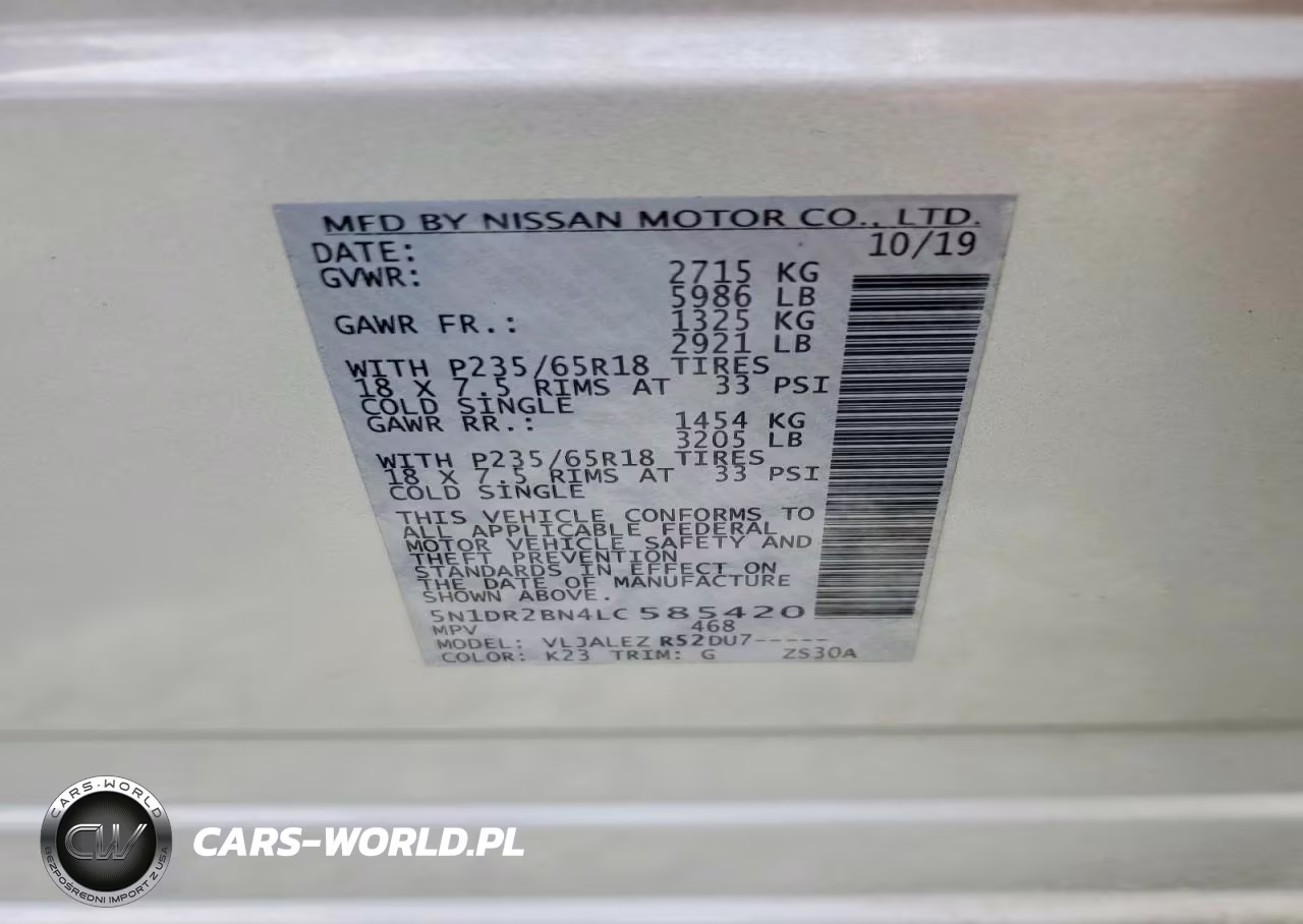 2020 Nissan Pathfinder Sv VIN:5N1DR2BN4LC585420 - 13
