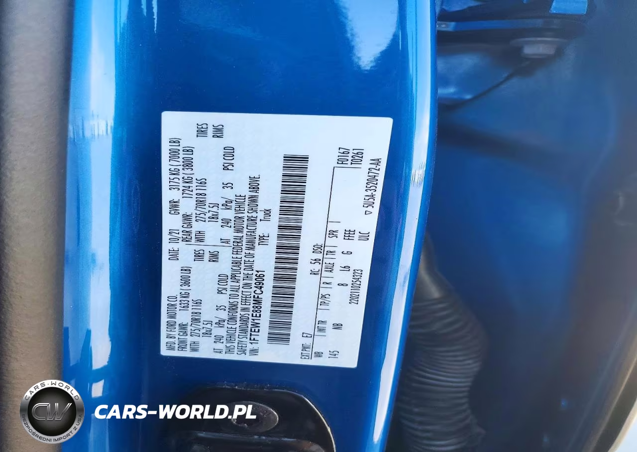 2021 Ford F150 Supercrew VIN:1FTEW1E88MFC49061 - 12