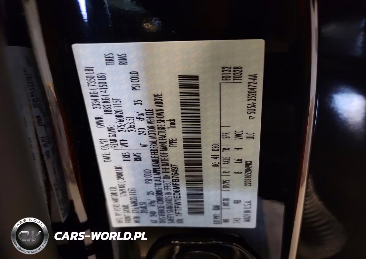 2021 Ford F150 Supercrew VIN:1FTFW1ED6MFB76497 - 12