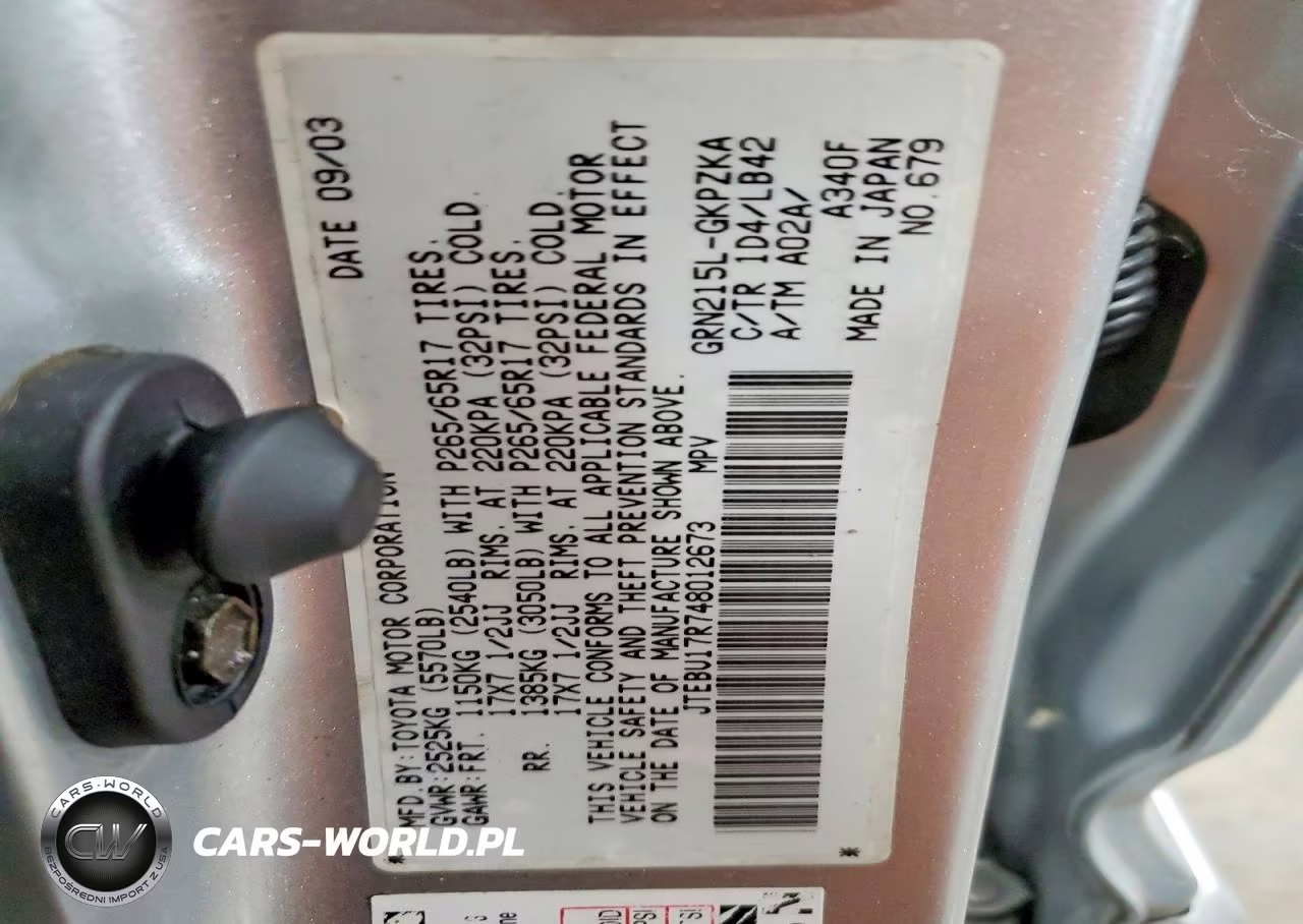 2004 Toyota 4Runner Limited VIN:JTEBU17R748012673 - 14