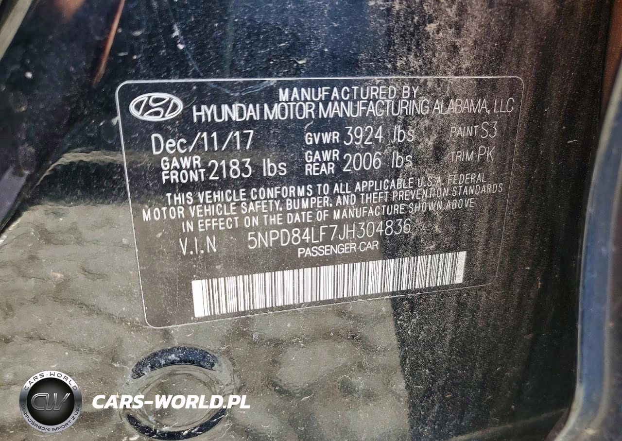 2018 Hyundai Elantra VIN:5NPD84LF7JH304836 - 12