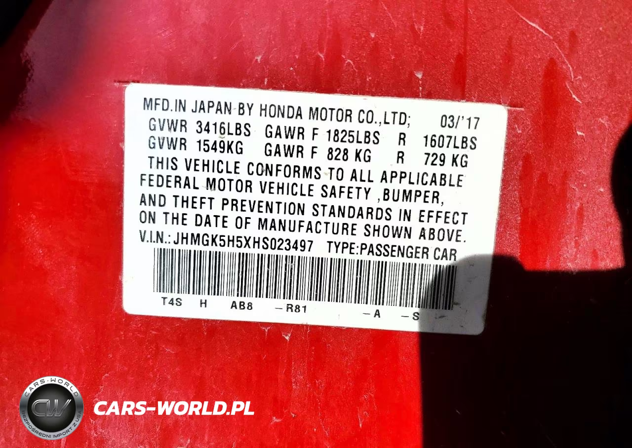 2017 Honda Fit Lx VIN:JHMGK5H5XHS023497 - 13