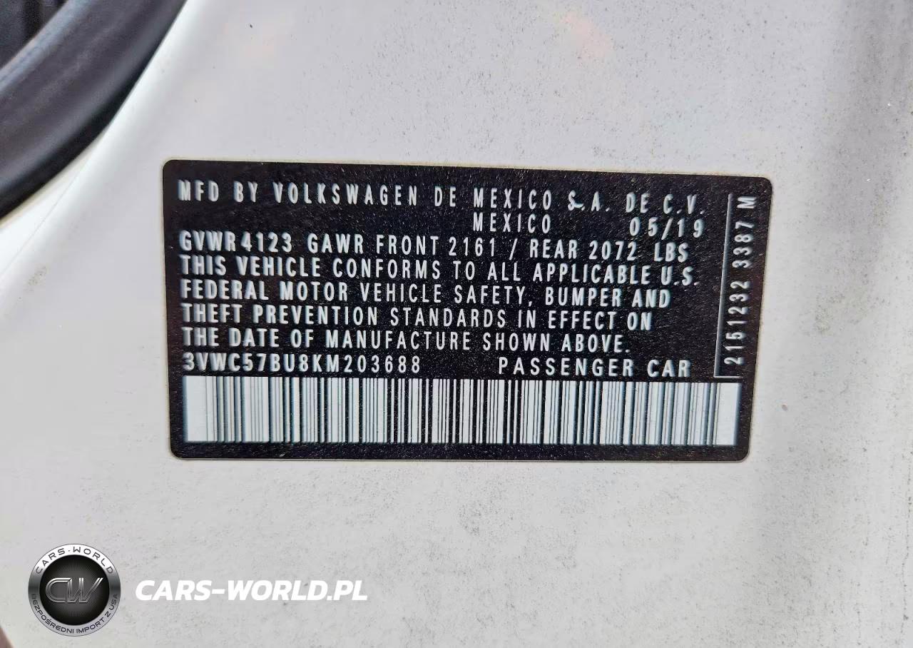2019 Volkswagen Jetta S-Se-R-Line VIN:3VWC57BU8KM203688 - 12