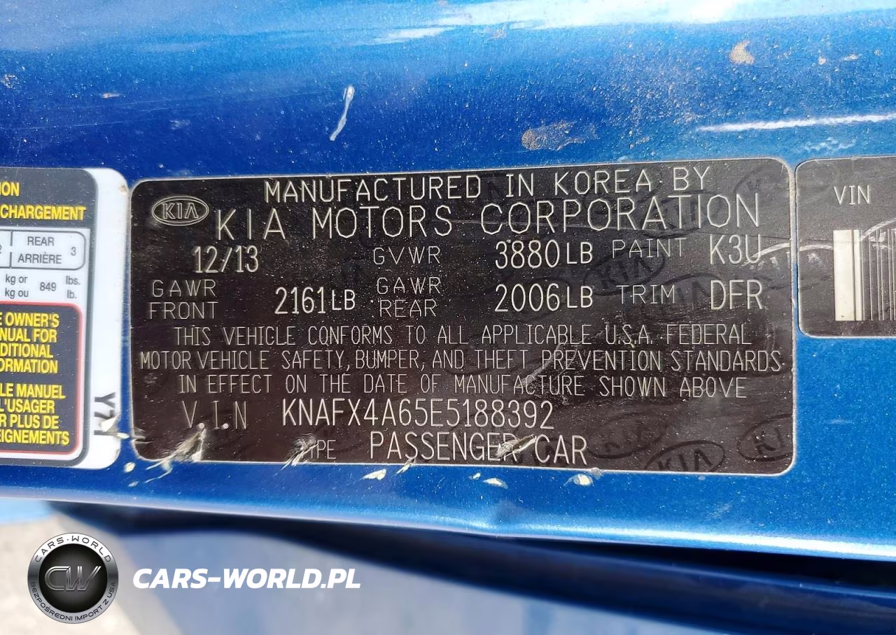 2014 Kia Forte Lx VIN:KNAFX4A65E5188392 - 12