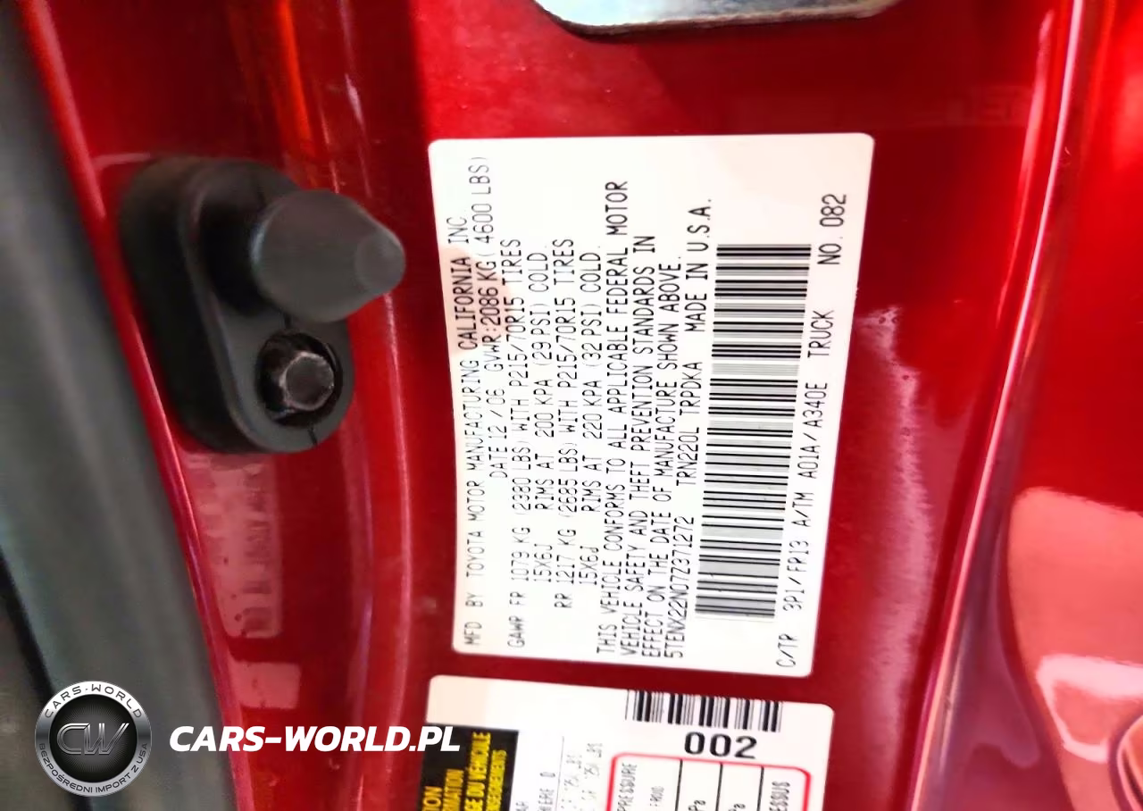 2007 Toyota Tacoma Base VIN:5TENX22N07Z371272 - 12