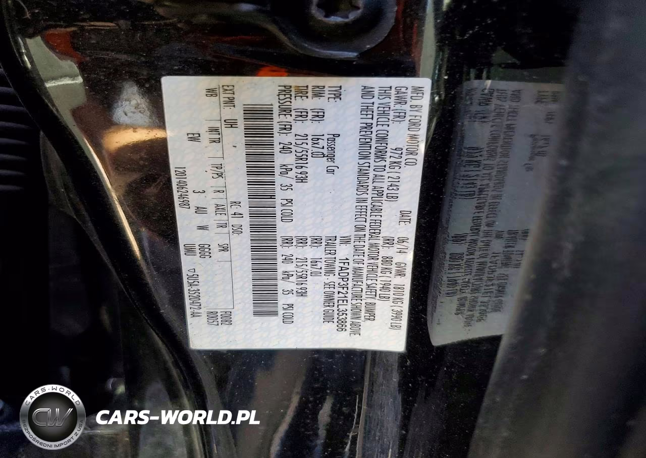 2014 Ford Focus Se VIN:1FADP3F21EL353866 - 12