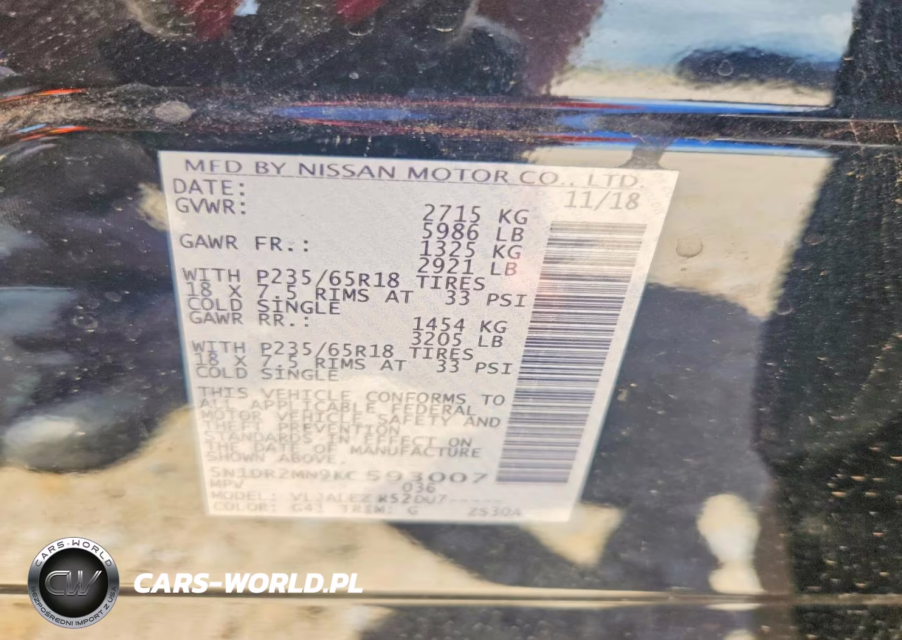 2019 Nissan Pathfinder S VIN:5N1DR2MN9KC593007 - 13