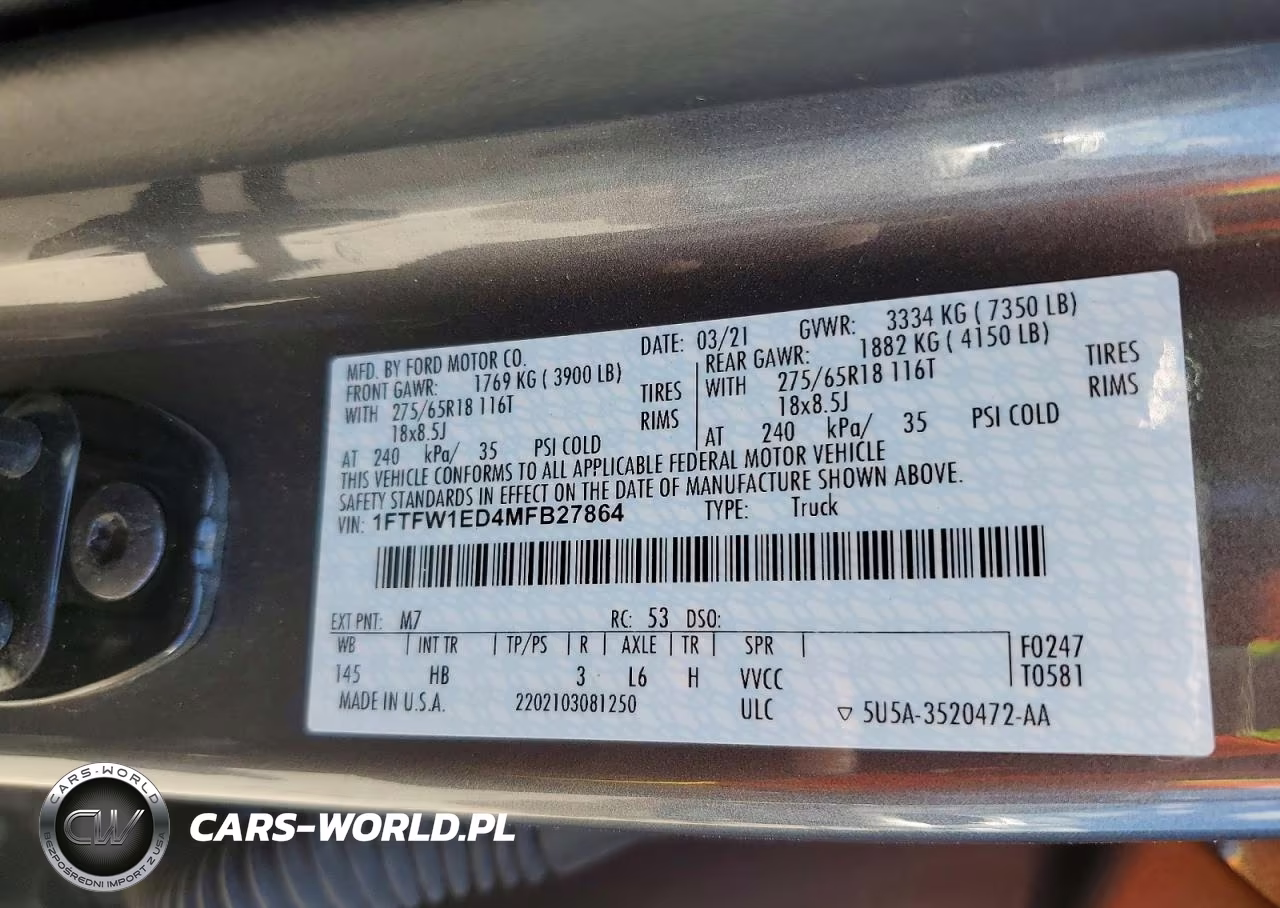 2021 Ford F150 Supercrew VIN:1FTFW1ED4MFB27864 - 12