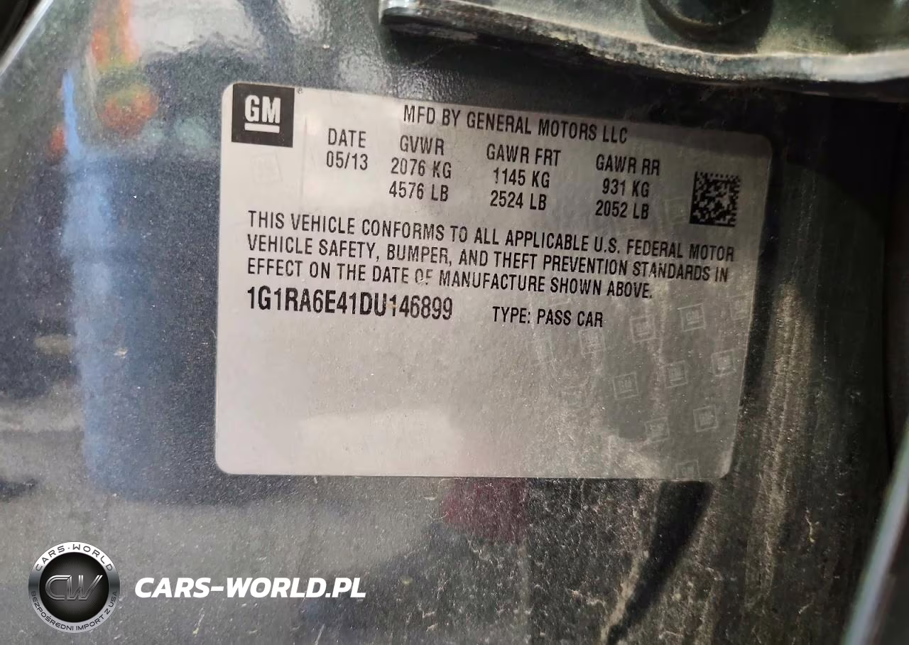 2013 Chevrolet Volt VIN:1G1RA6E41DU146899 - 13
