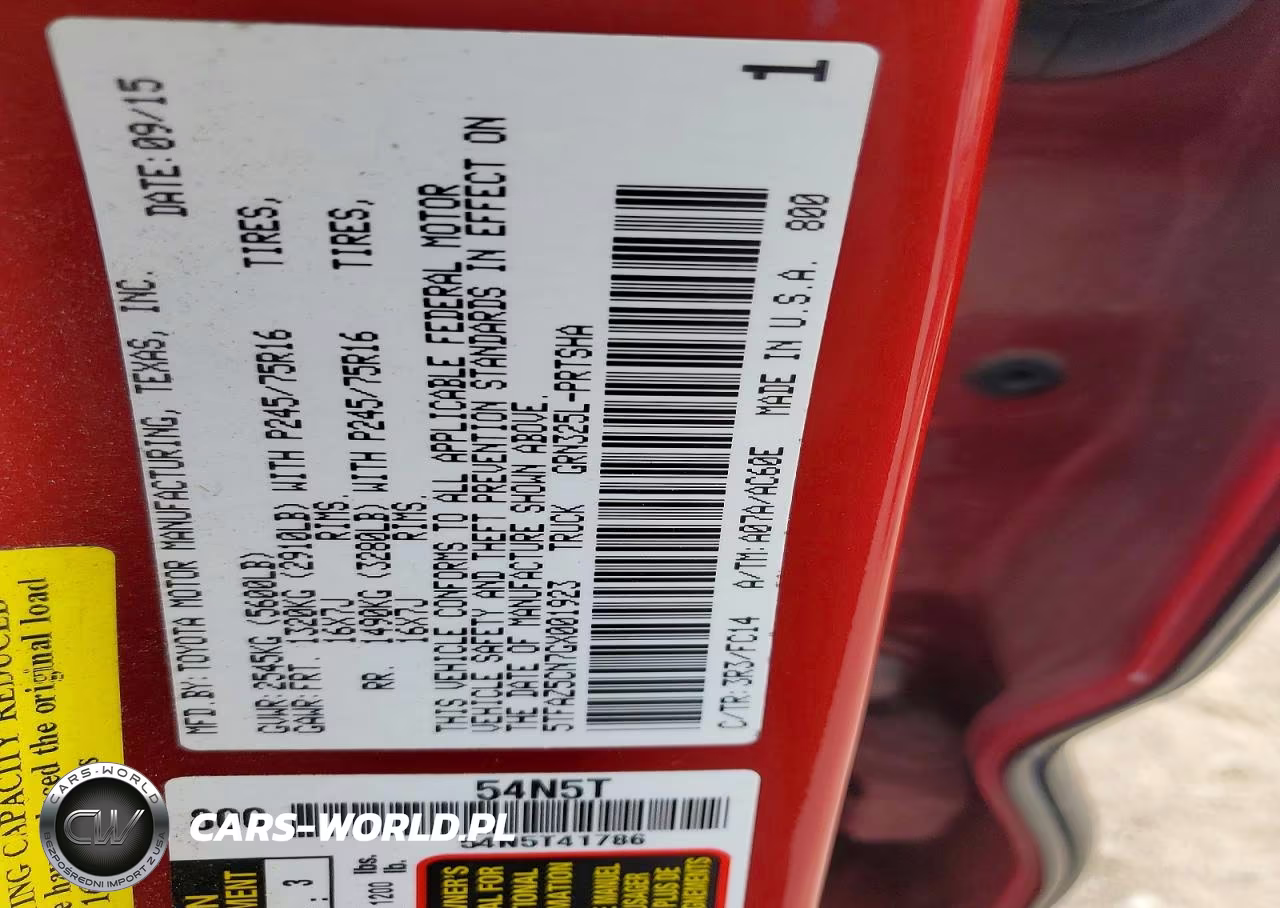 2016 Toyota Tacoma Sr5 V6 VIN:5TFAZ5CN7GX001923 - 13