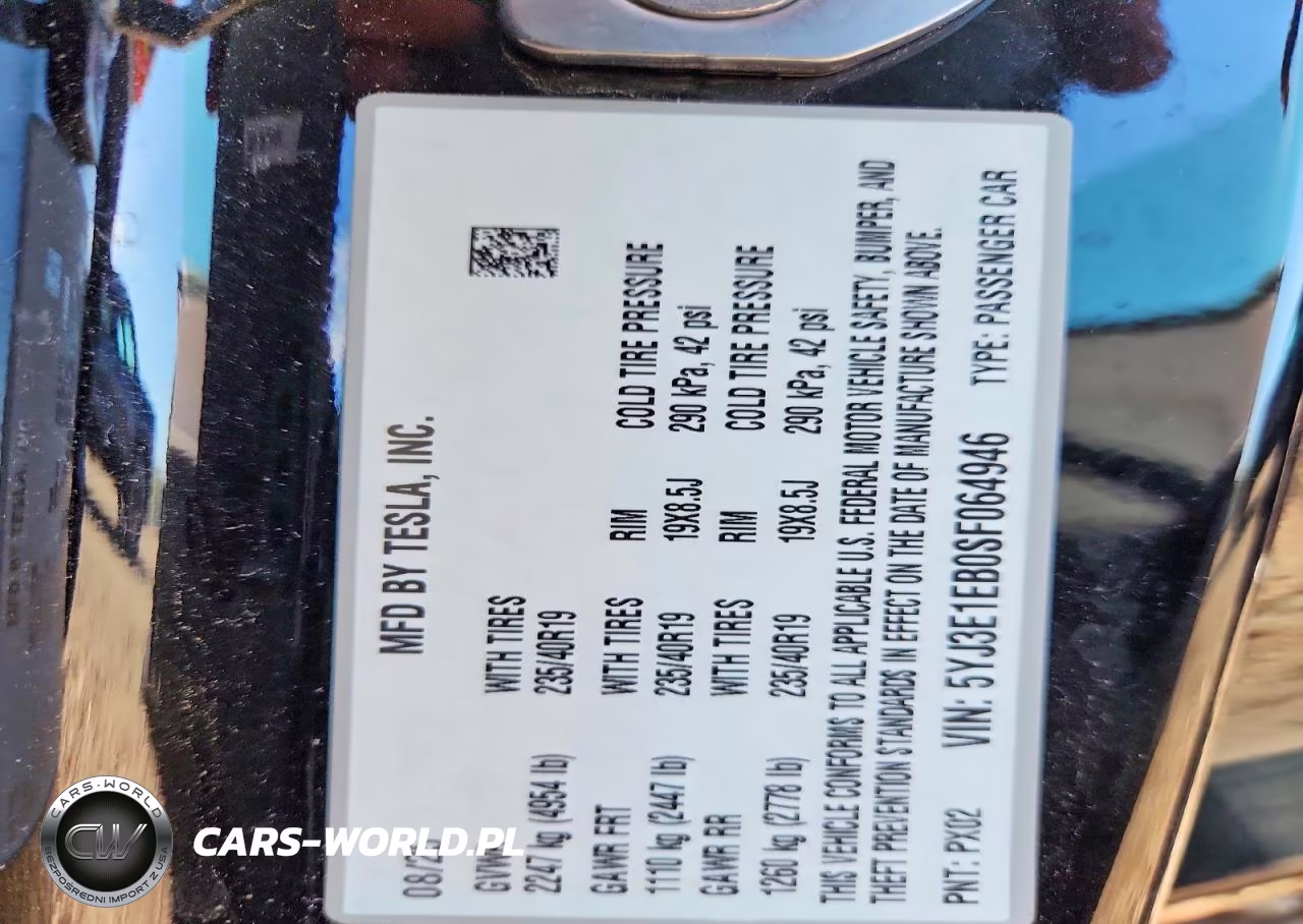 2025 Tesla Model 3 VIN:5YJ3E1EB0SF064946 - 12