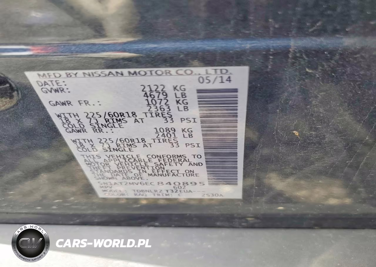 2014 Nissan Rogue Sl VIN:5N1AT2MV6EC840895 - 12