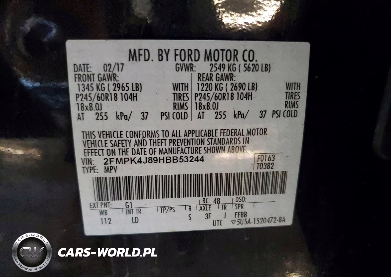 2017 Ford Edge Sel VIN:2FMPK4J89HBB53244 - 13