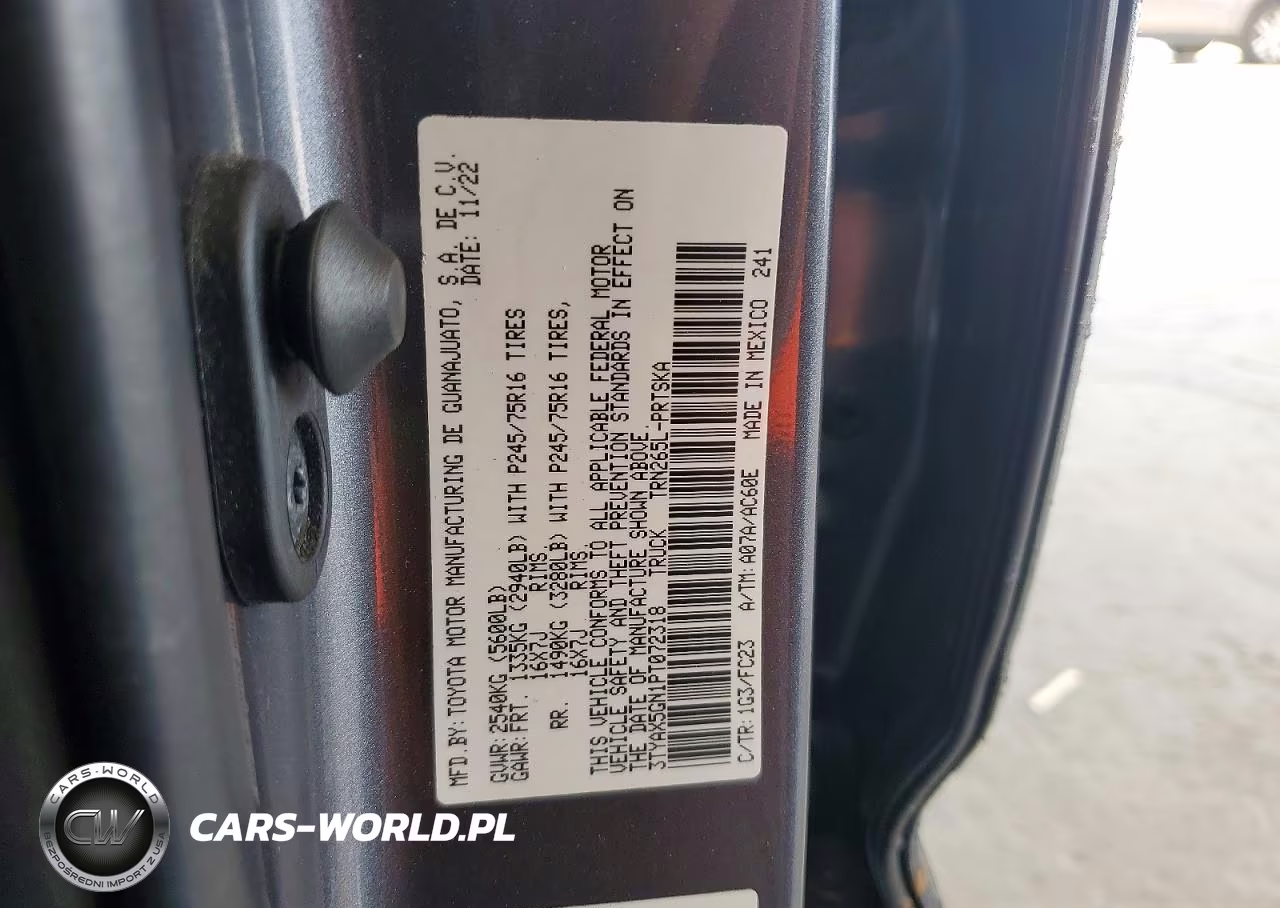 2023 Toyota Tacoma Sr5 VIN:3TYAX5GN1PT072318 - 12