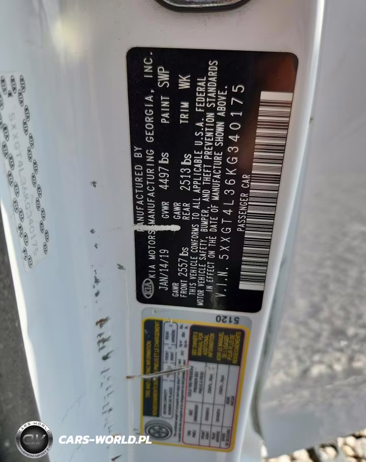 2019 Kia Optima Lx VIN:5XXGT4L36KG340175 - 12