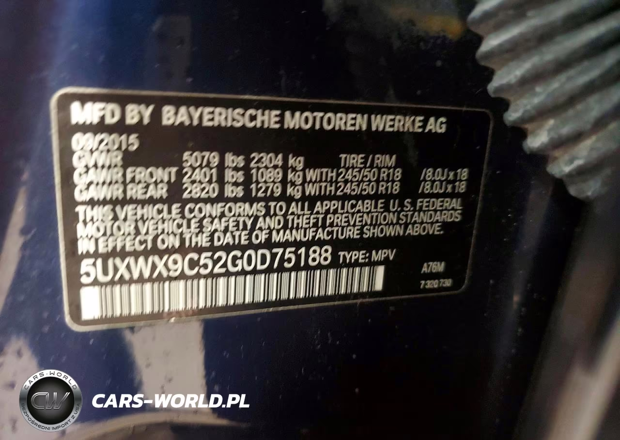 2016 BMW X3 xDrive28I VIN:5UXWX9C52G0D75188 - 13