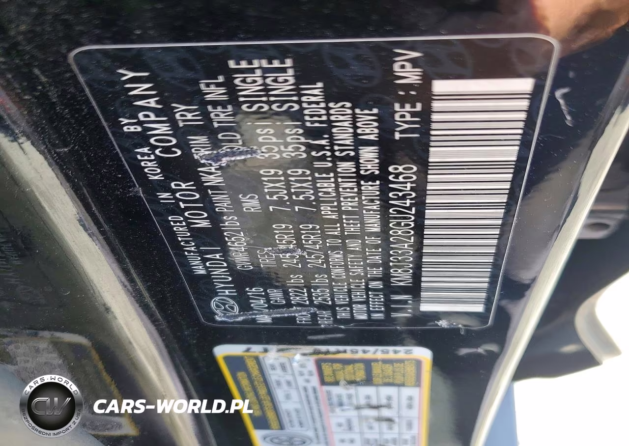 2016 Hyundai Tucson Limited VIN:KM8J33A28GU243468 - 13