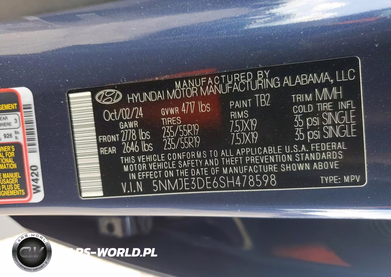2025 Hyundai Tucson Limited VIN:5NMJE3DE6SH478598 - 13