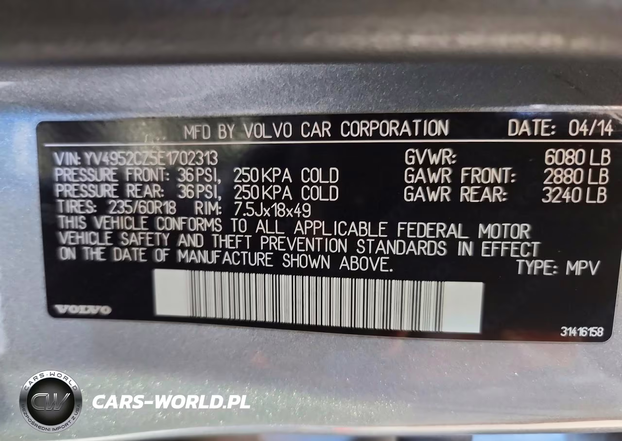 2014 Volvo Xc90 3.2 VIN:YV4952CZ5E1702313 - 13