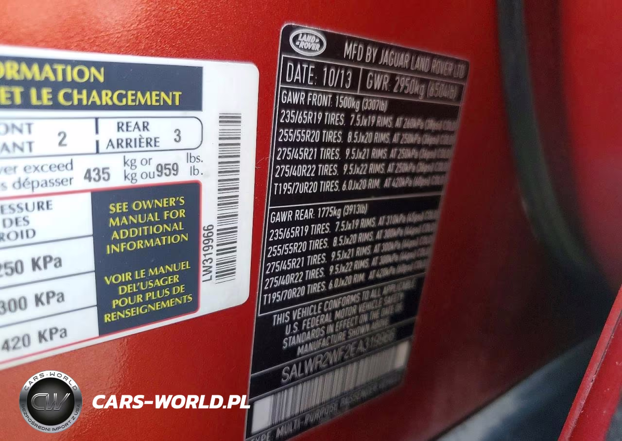 2014 Land Rover Range Rover Sport Hse VIN:SALWR2WF2EA319966 - 13