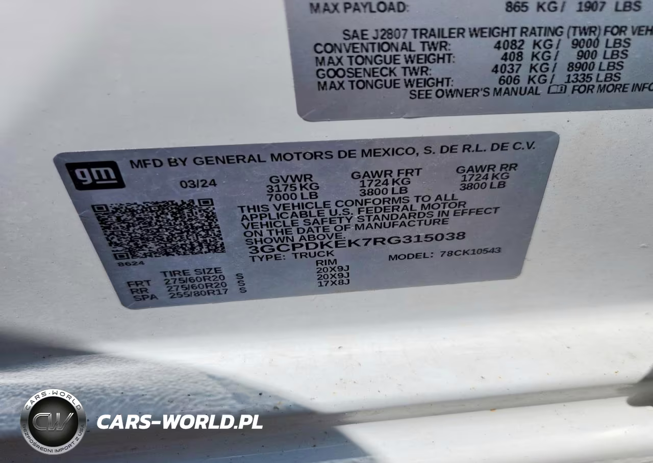 2024 Chevrolet Silverado K1500 Lt-L VIN:3GCPDKEK7RG315038 - 12