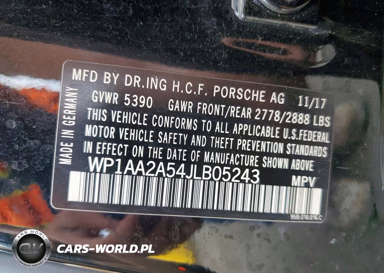 2018 Porsche Macan VIN:WP1AA2A54JLB05243 - 13