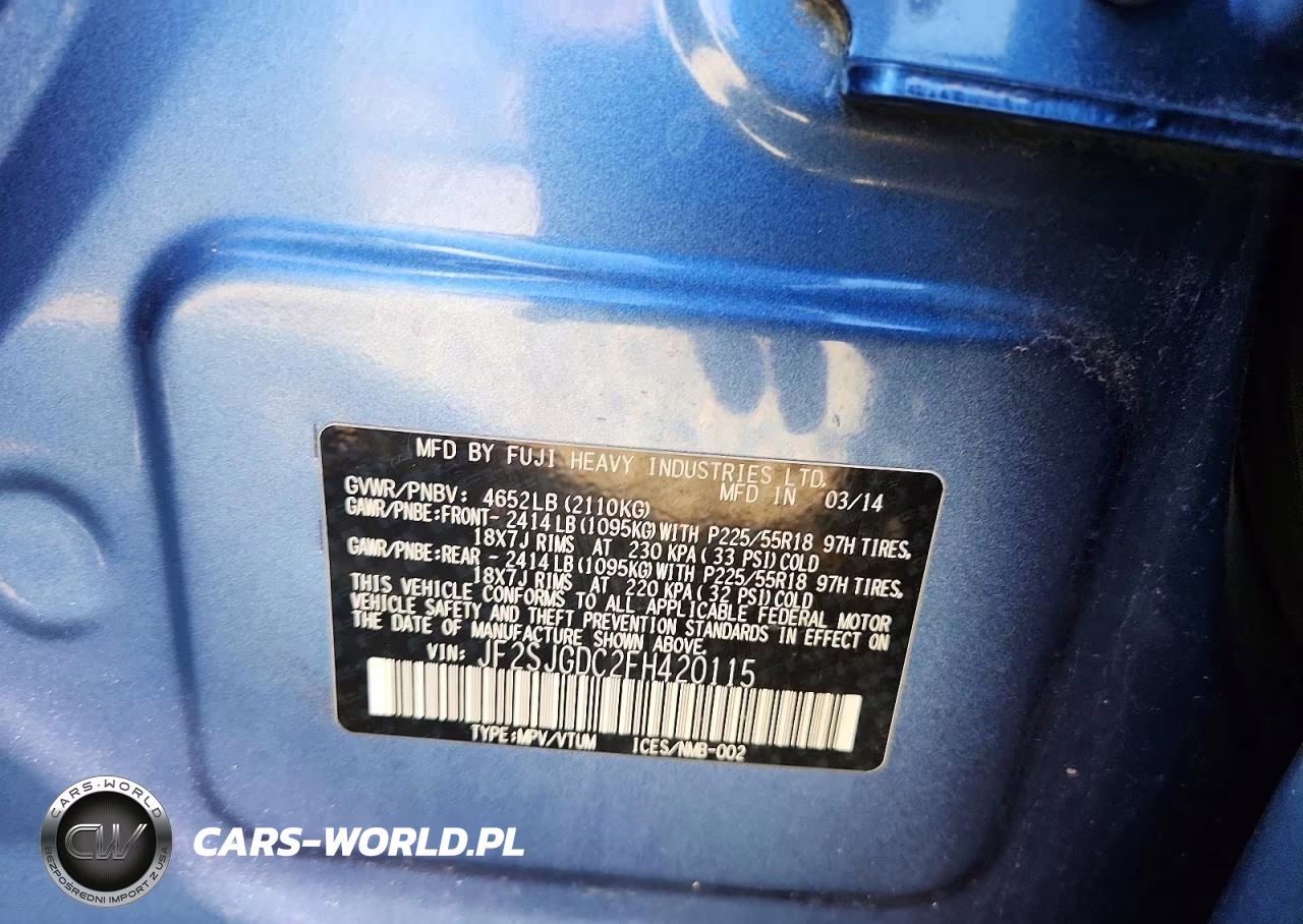 2015 Subaru Forester 2.0Xt Premium VIN:JF2SJGDC2FH420115 - 13